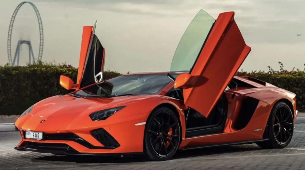 rental Lamborghini Aventador S in Dubai