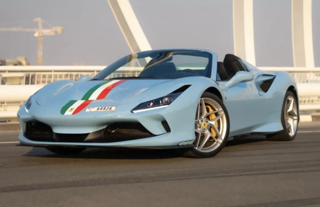 Rental Ferrari F8 Spider in Dubai