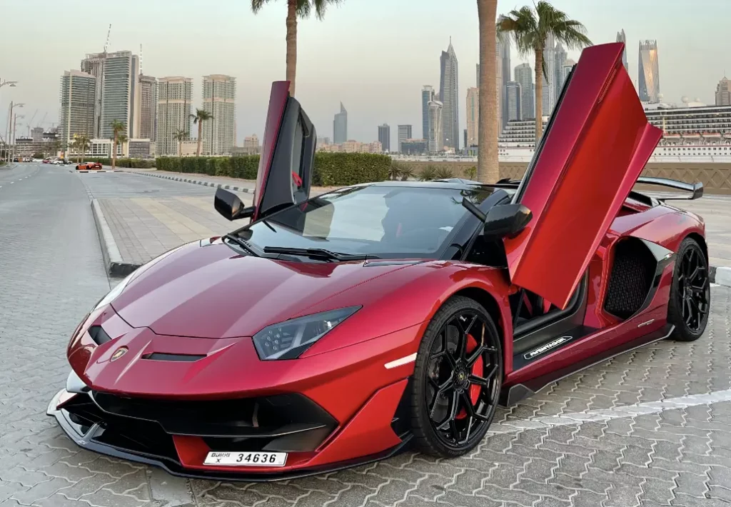 rental Lamborghini Aventador SVJ in Dubai