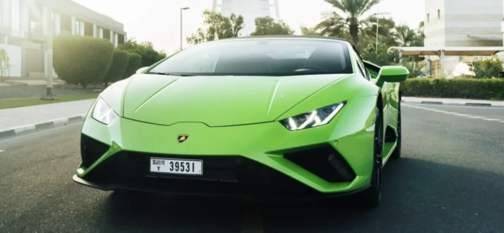 rental Lamborghini Huracan Evo in Dubai